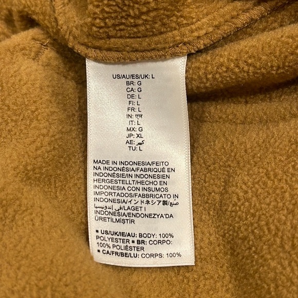 NWT Amazon Essential Unisex Regular Fit Microfleece Closed Bottom Camel Pants - Picture 6 of 6